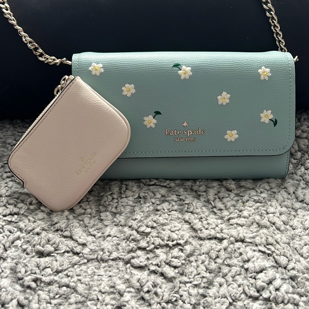Kate Spade white coin purse